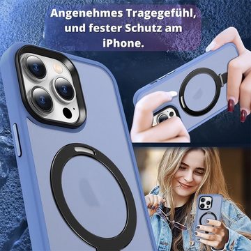 CoolGadget Handyhülle Blau als 2in1 Schutz Cover Set für das Apple iPhone 12 Pro Max 6,7 Zoll, 2x Glas Display Schutz Folie + 1x TPU Case Hülle für iPhone 12 Pro Max