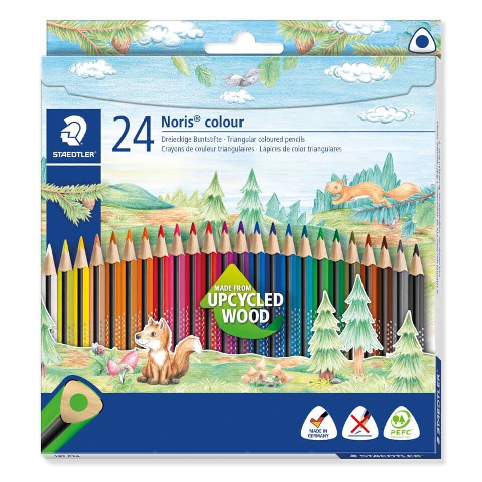 Bleistift STAEDTLER® Farbstifte 24ST sortiert Noris® Colour 187 C24