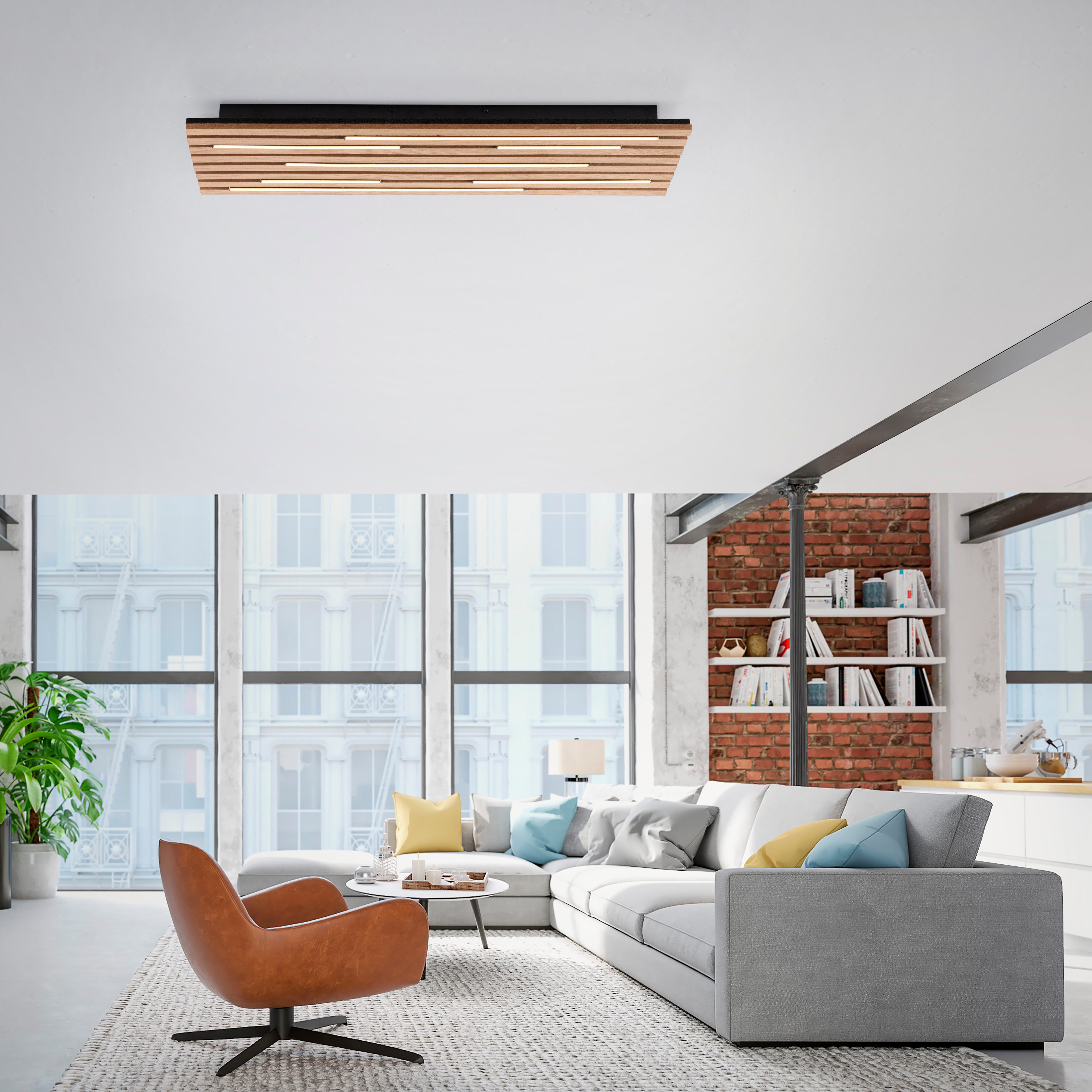 my home Deckenleuchte Unnestad Akustikpaneele, LED fest integriert, Warmwei günstig online kaufen