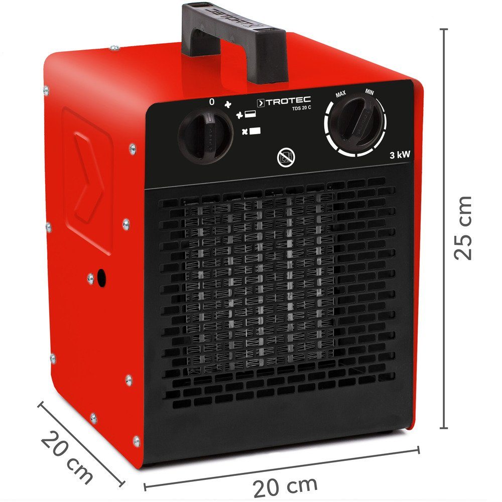 TROTEC Keramikheizlüfter TDS 20 C, 3000 W, inkl. Mehrstufen-Temperaturregel günstig online kaufen