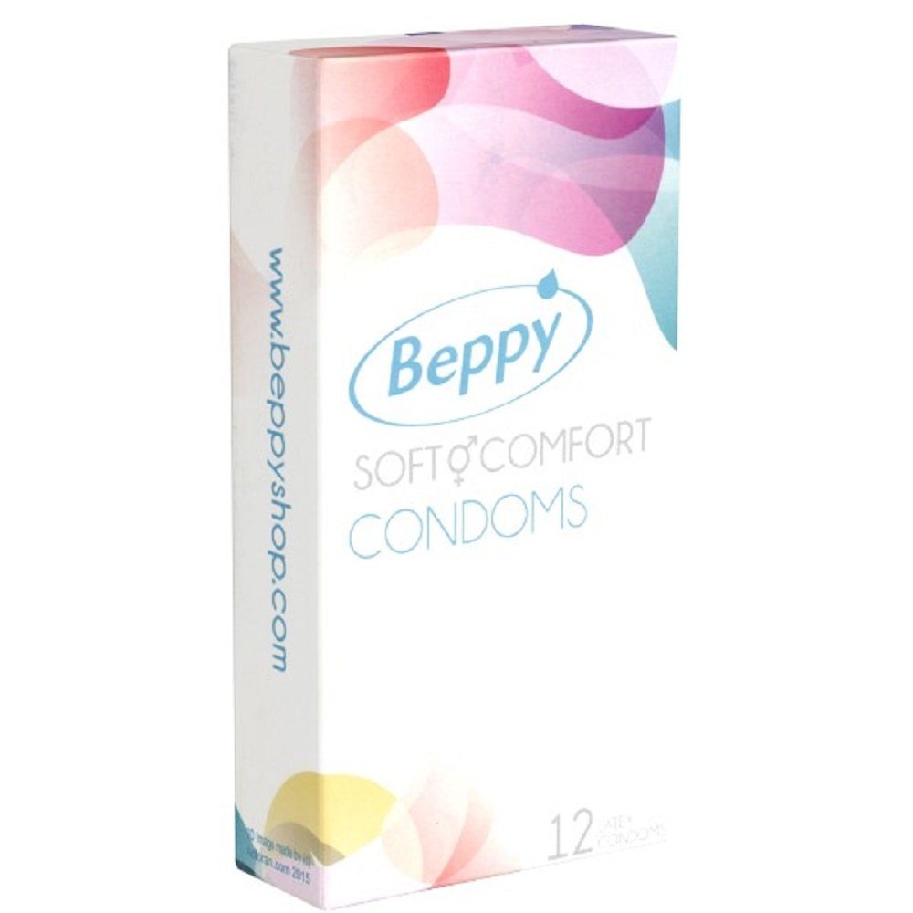 «Comfort» von St., feuchte Komfortgröße allen in Kondome BEPPY 56mm Breite 12 feucht Kondome Beppy bewährte Qualität und Packung an zuverlässig mit, Tagen, Beppy -