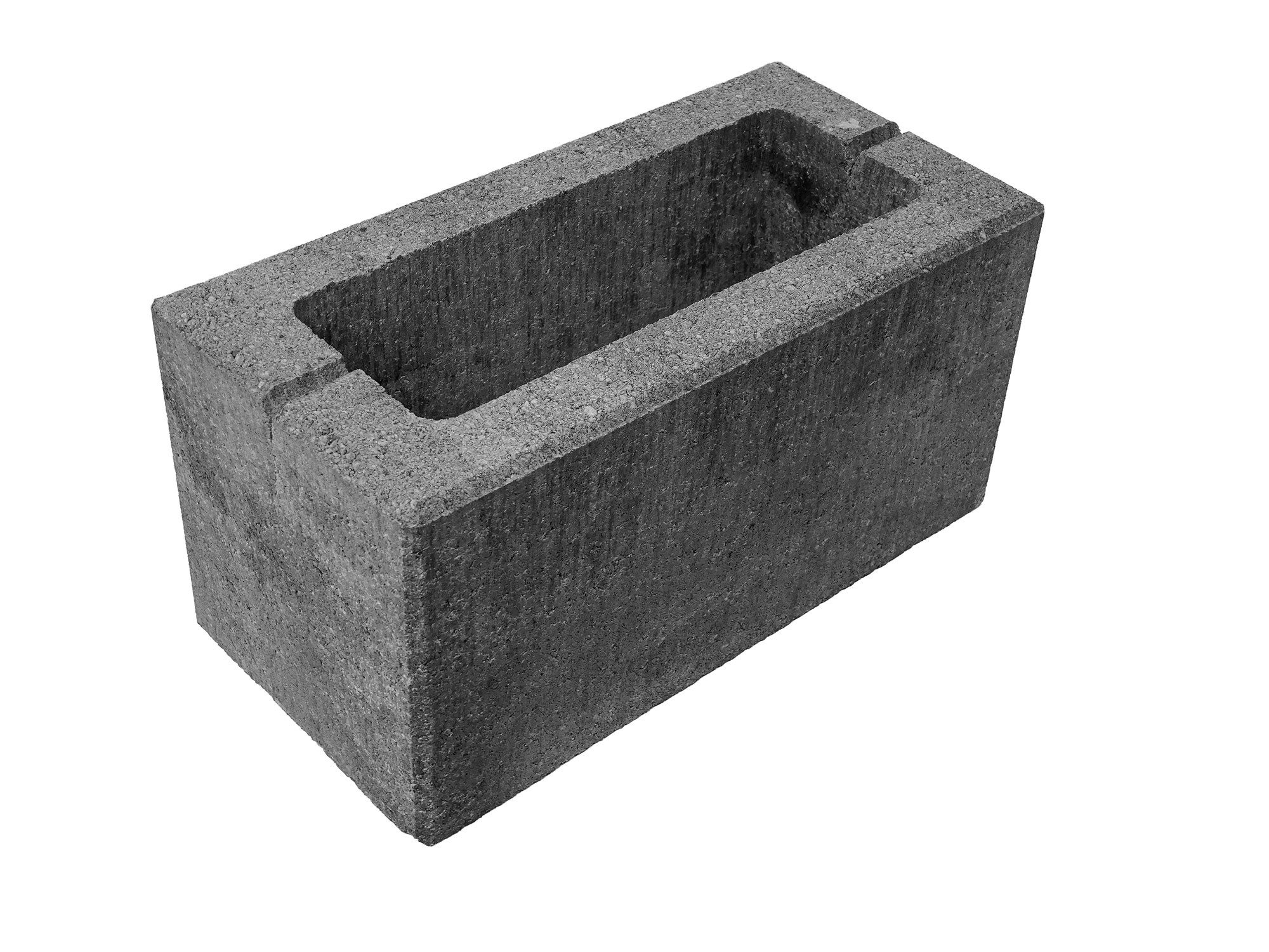 Diephaus Mauerstein LUNERA MAUER WEIß-SCHWARZ 40/20/20 CM