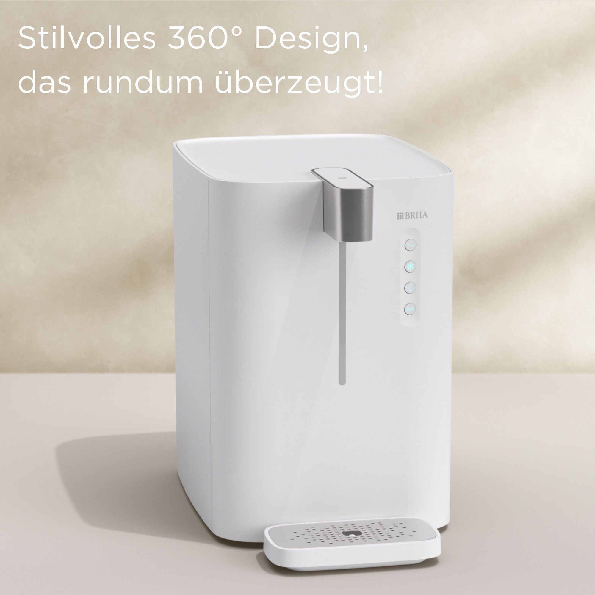 BRITA Wassersprudler yource pro top, inkl. 1 x yource CO2-Zylinder und 1 x BRITA P 3000-S Filterkartusche