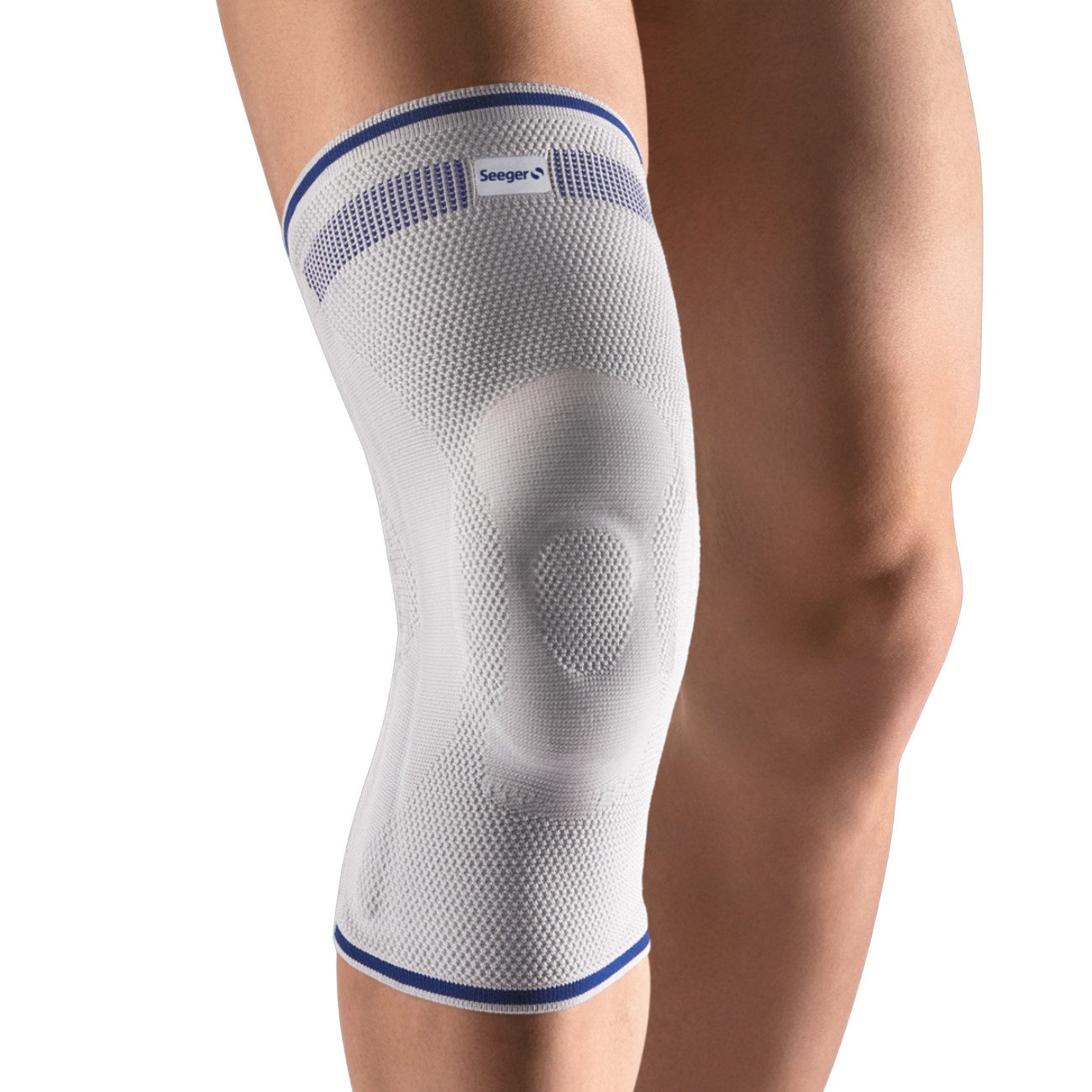 Seeger Gesundheitshaus Kniebandage Kniebandage Komfort, Silber Größe 2