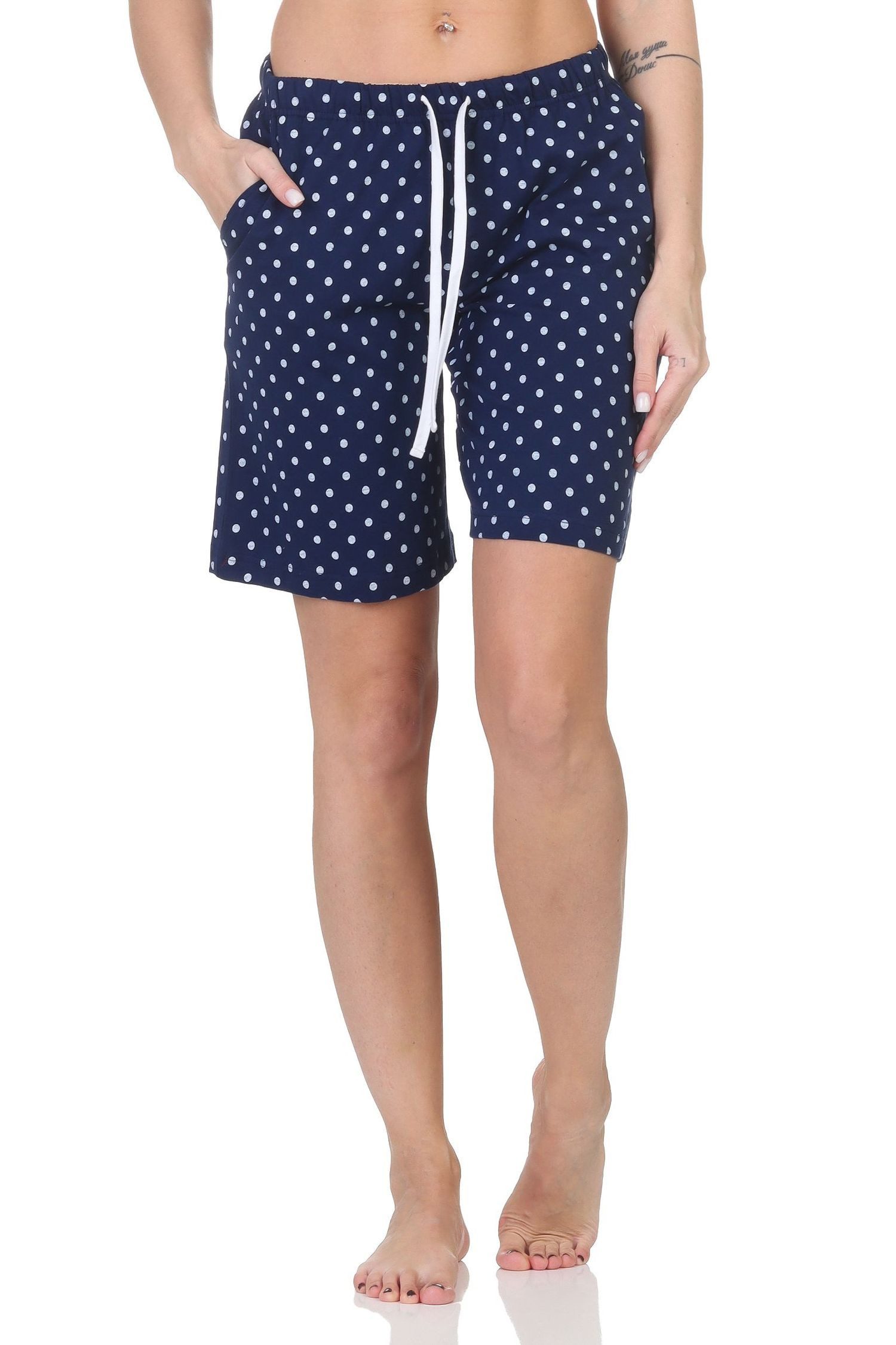 Normann Relaxanzug Damen Shorty Schlafanzug Pyjama Hose kurz - perfekt zu kombinieren