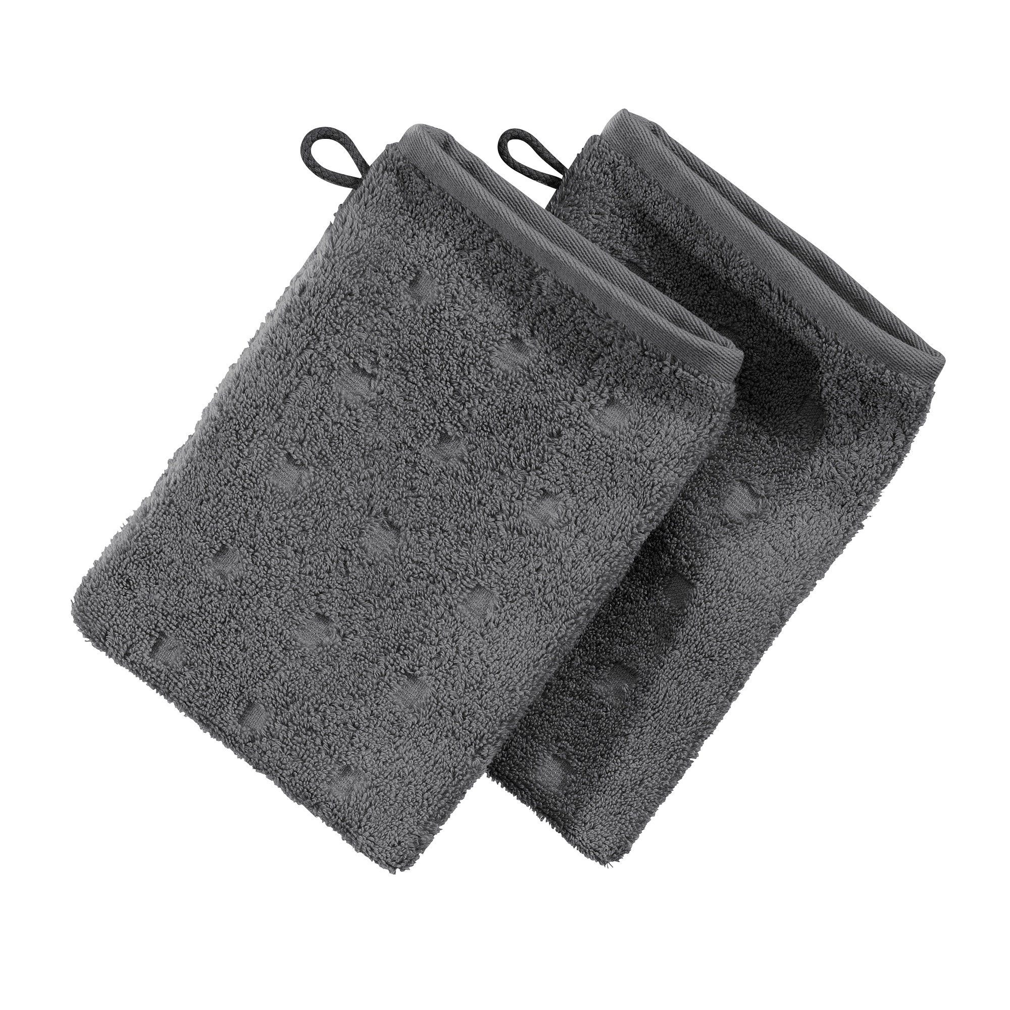 Waschhandschuh Waschhandschuh "Quadretti" 2er-Pack