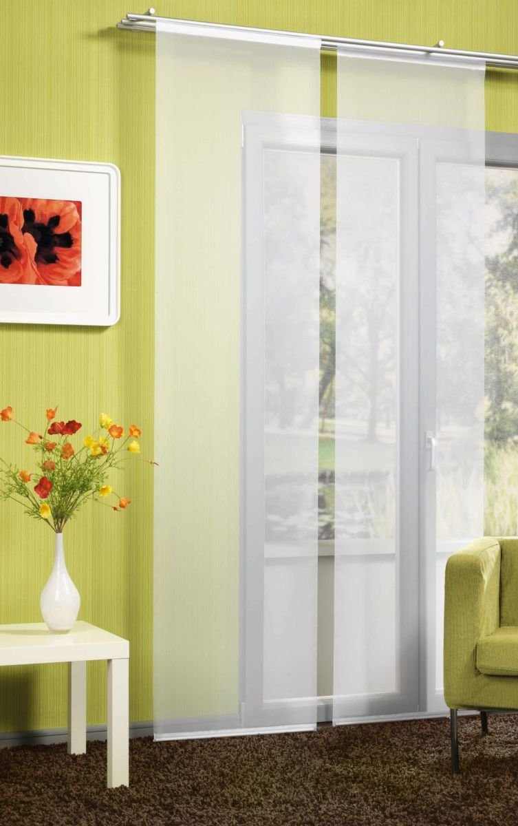 erfal Schiebegardine Erfal Schiebevorhang Schiebegardine Flächenvorhang (1 St), halbtransparent, Stoff