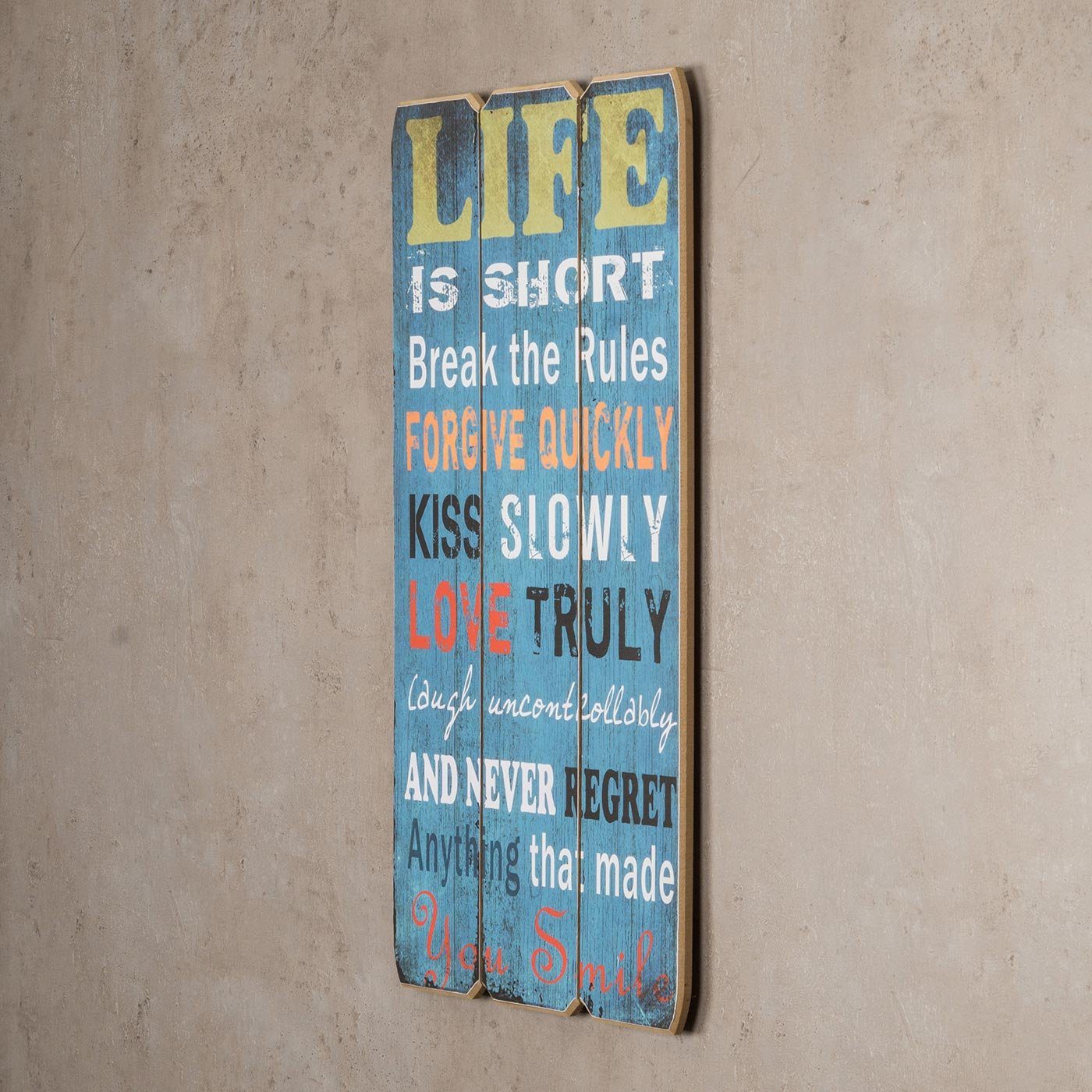 Levandeo® Holzbild, Wandschild mit Spruch Holzschild günstig online kaufen
