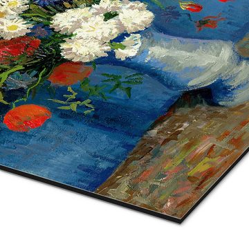Posterlounge Alu-Dibond-Druck Vincent van Gogh, Vase mit Kornblumen und Mohn, Wohnzimmer Malerei