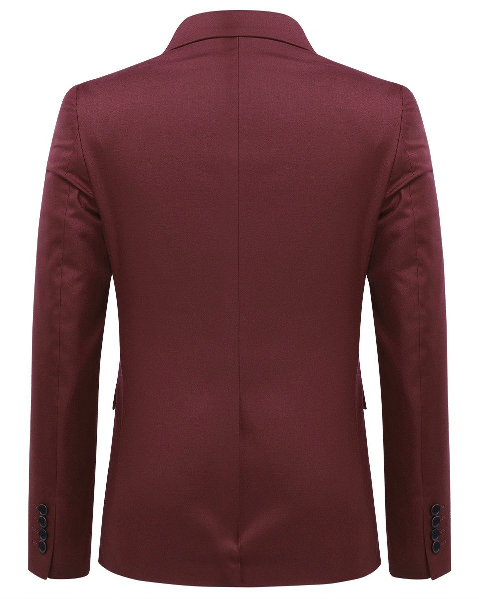 Allthemen Anzugsakko Herren Slim Fit klassische Anzugjacke mit einem Knopf