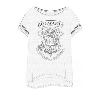 Harry Potter T-Shirt Harry Potter Hogwarts Wappen Damen T-Shirt, schwarz, oder grau, S-XL