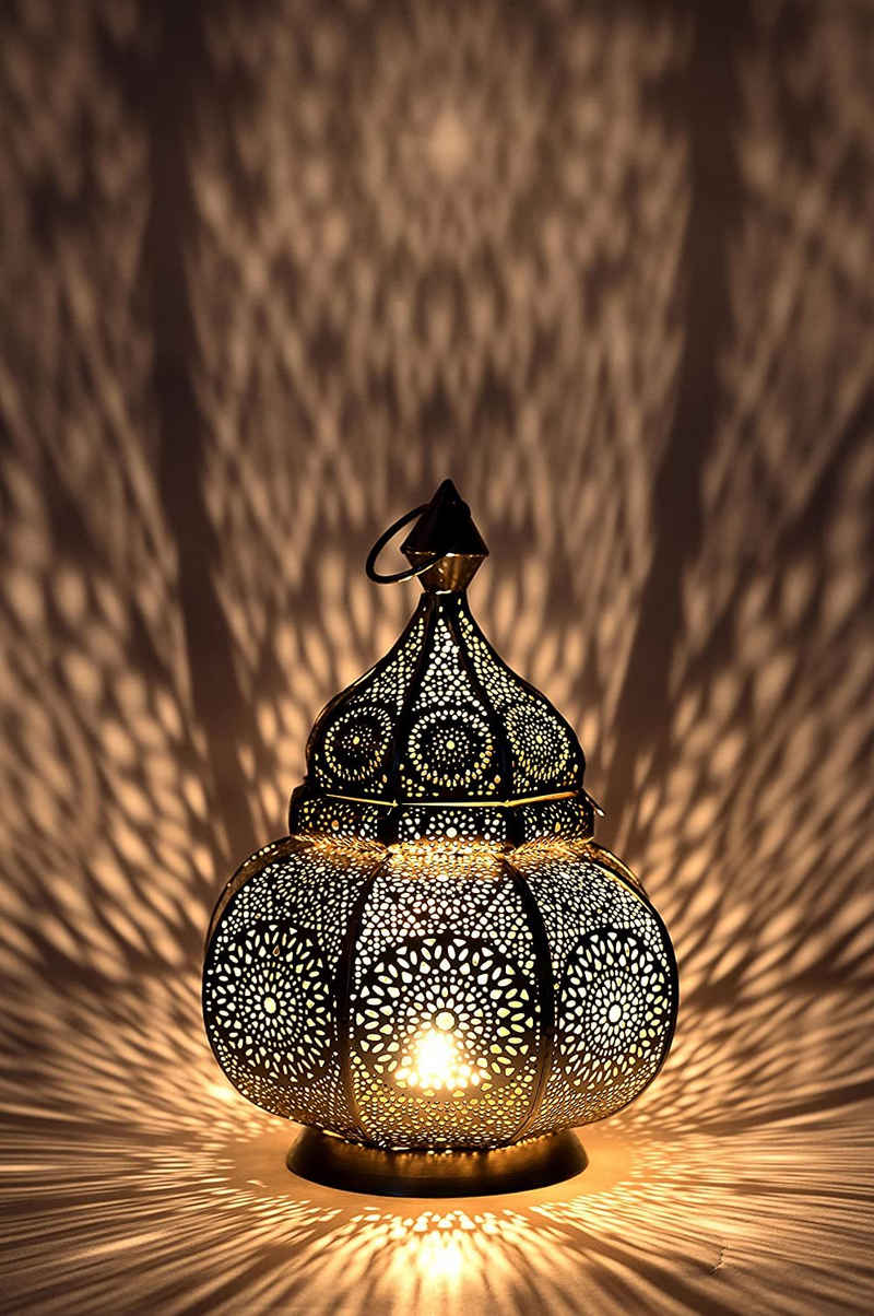 Marrakesch Orient & Mediterran Interior Windlicht »Orientalische Laterne Ziva orientalisches Windlicht Metalllaterne«, Handarbeit