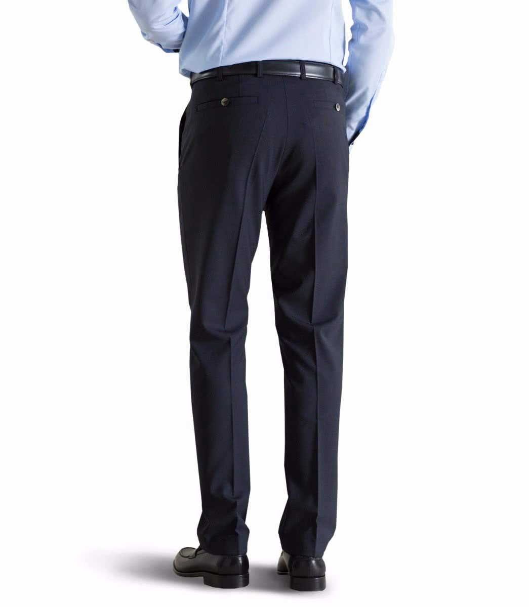 MEYER Anzughose blau regular fit Angabe) (1-tlg., keine