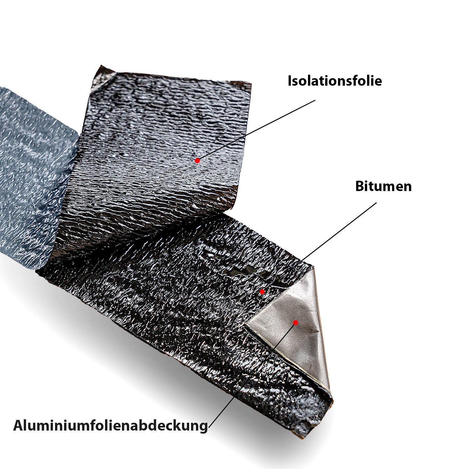 Silisto Klebeband Bitumen Reparaturband selbstklebend für Dach - und Fassadenabdichtung 10 m, selbstklebend, wasserdicht, dauerhafte Abdichtung