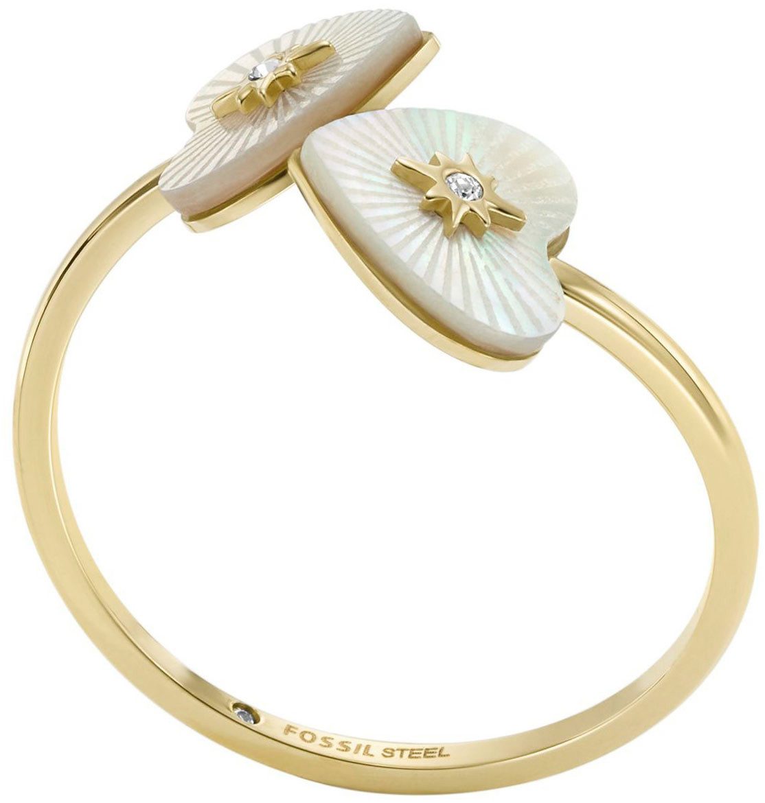 Fingerring Schmuck Geschenk Edelstahl Ring Radiant Love Heart, JF04734710