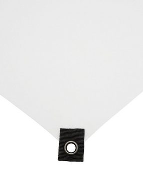 Wandteppich Schwarzlicht Segel Spandex "Crystal Clear Hexagon" Weiß, 4x4m, PSYWORK, UV-aktiv, leuchtet unter Schwarzlicht