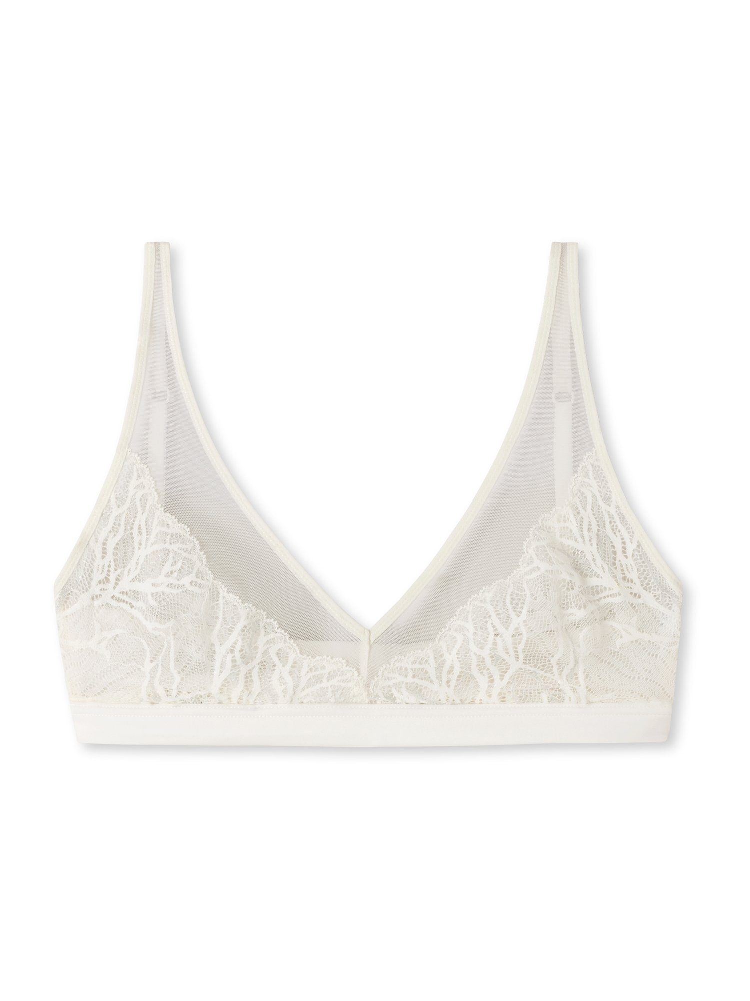 Soutien-gorge doux coton bio à coques blanc - 95/5