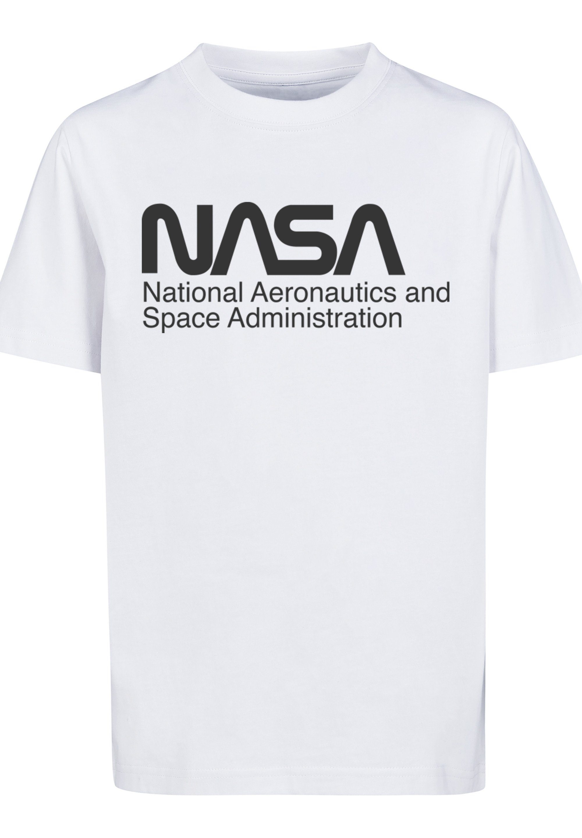groß Unser ist F4NT4STIC NASA Print, trägt Tone T-Shirt Logo One und Model 146cm Größe 146/152