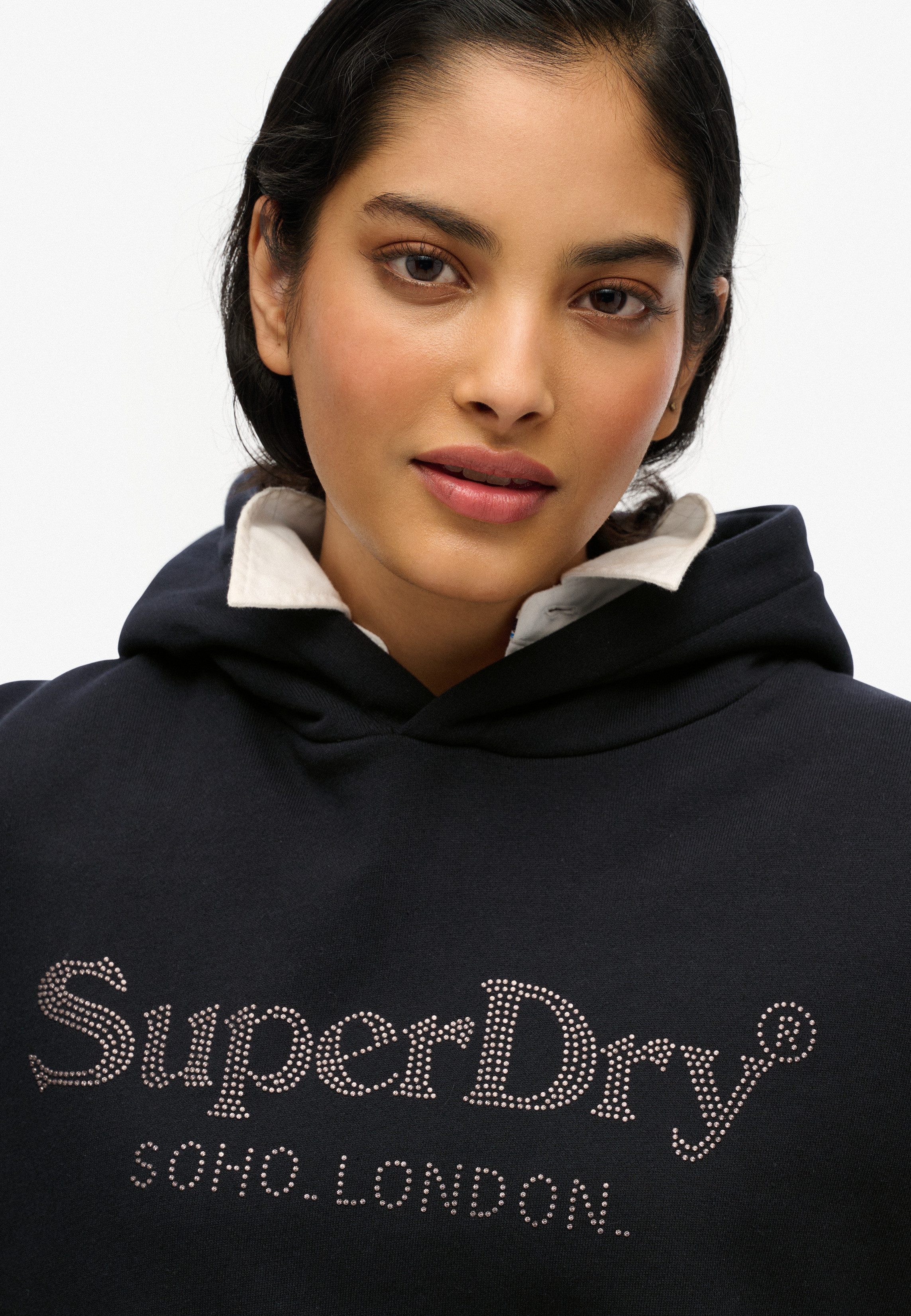 Superdry Kapuzensweatshirt VENUE METALLIC RELAXED HOOD günstig online kaufen