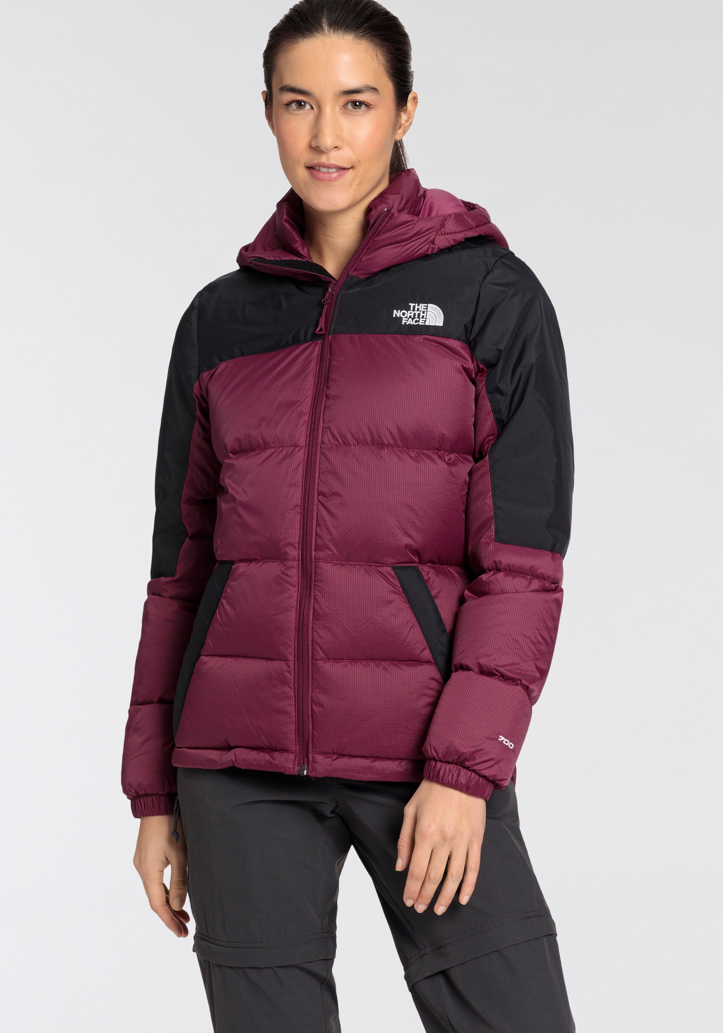 The North Face Daunenjacke HOODIE - Kapuze mit DOWN DIABLO beere EU