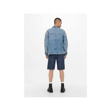 Jack & Jones Cargoshorts blau regular (1-tlg., keine Angabe)