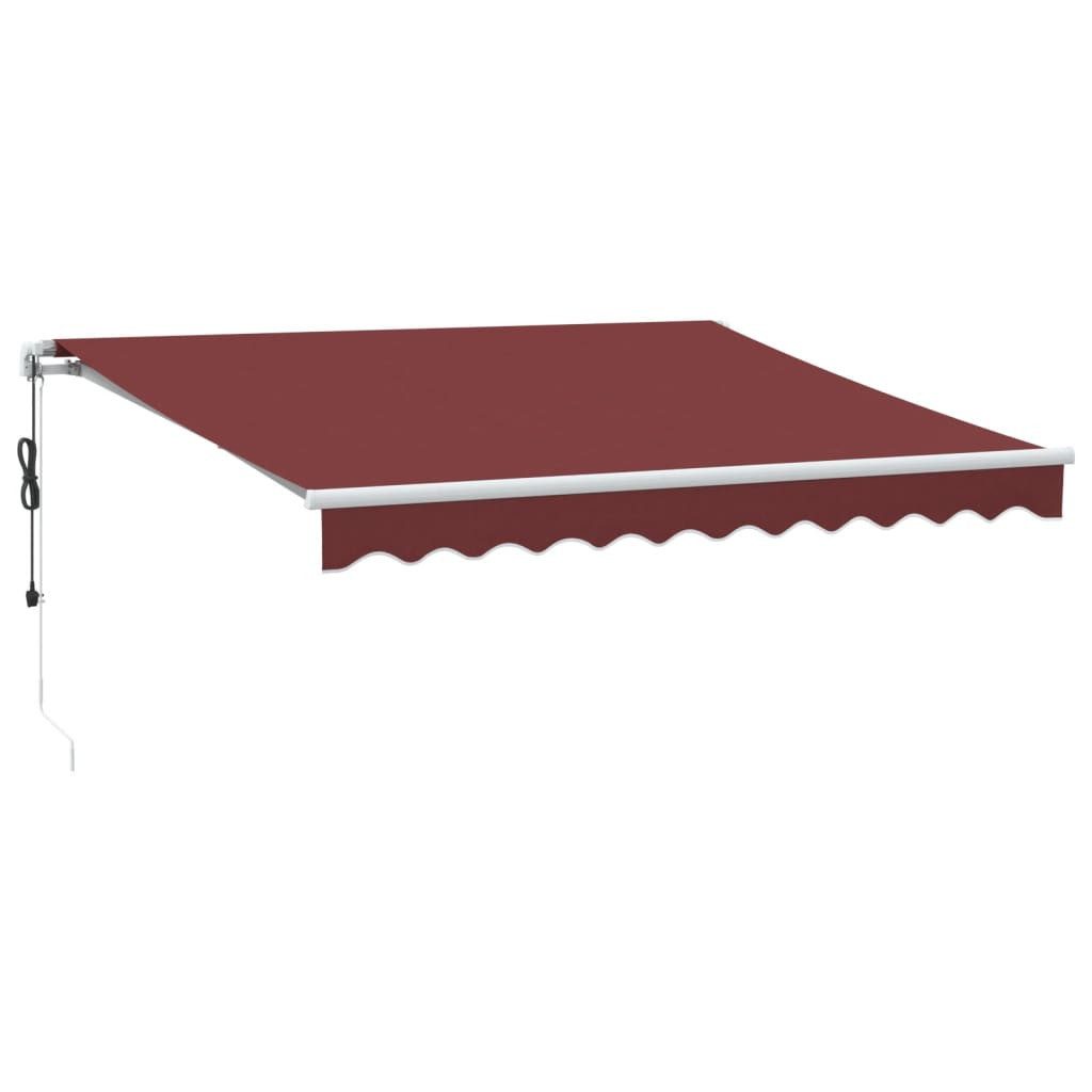 vidaXL Markise 300 x 250 cm Markise Automatisch Weinrot 300x250 cm Aluminium