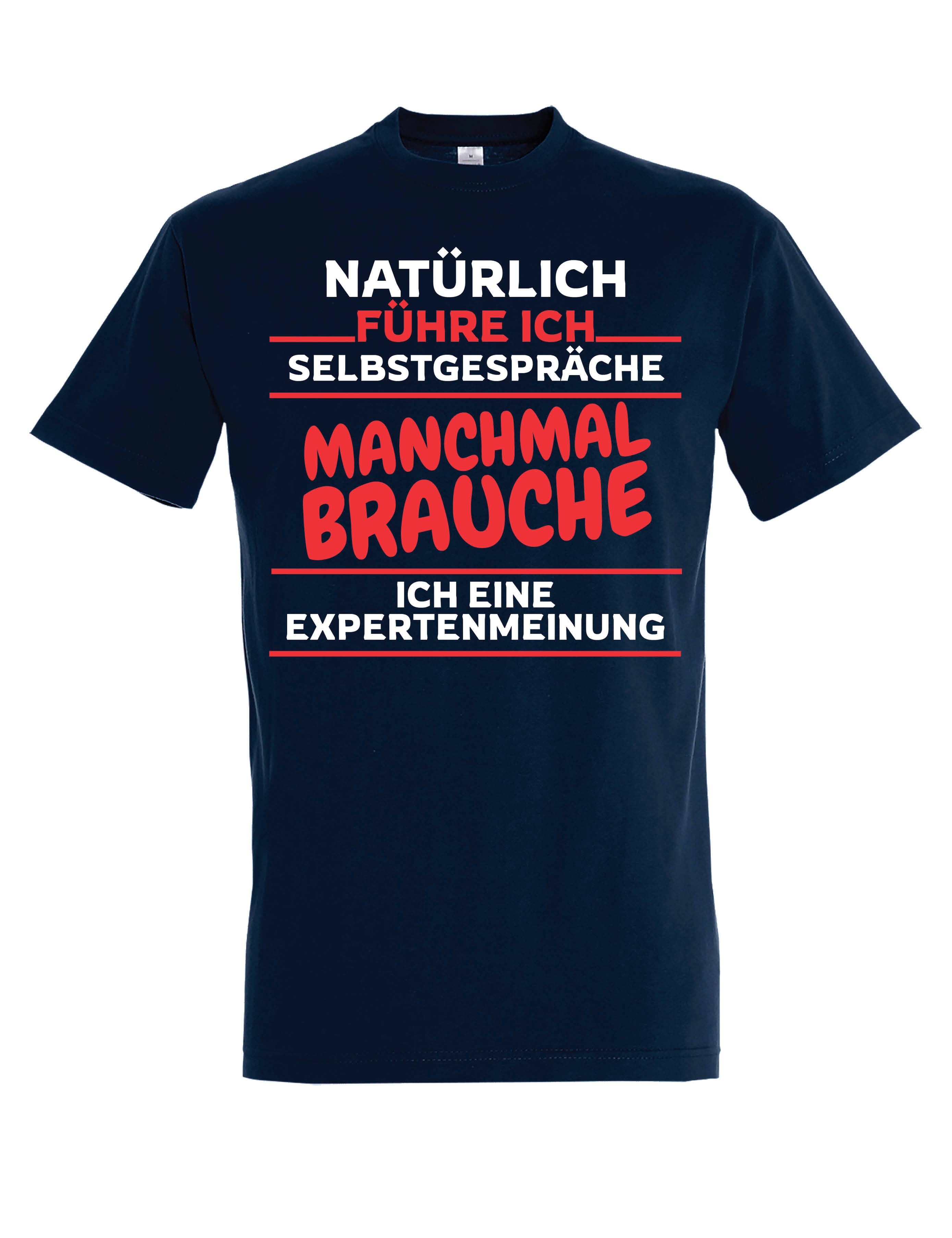 Youth Designz T-Shirt "Selbstgespräche" Herren T-Shirt mit lustigen Print Geschenk Statement mit witzigen Motiv für Männer