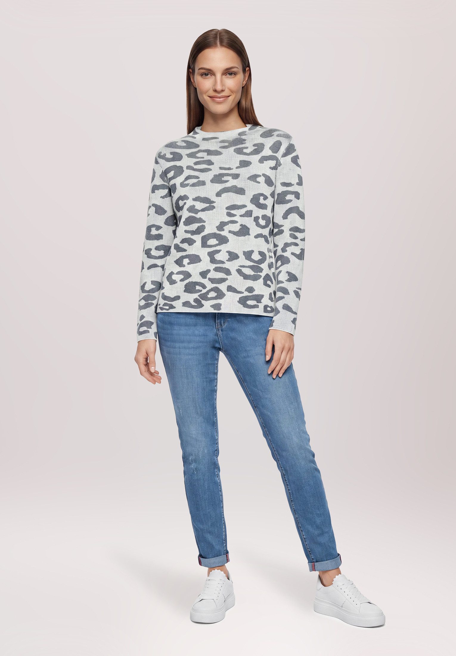 Betty Barclay Strickpullover Damen mit Jacquard (1-tlg)