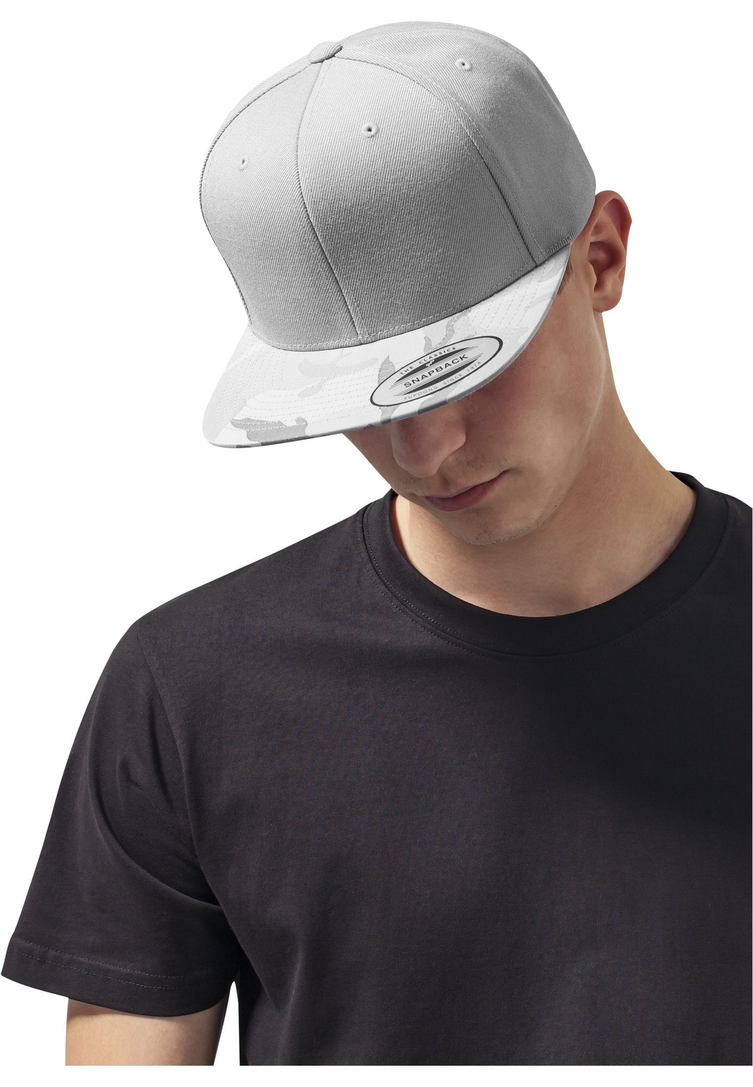 Flexfit Flex Snapback Cap Camo Snapback silvercamo Visor