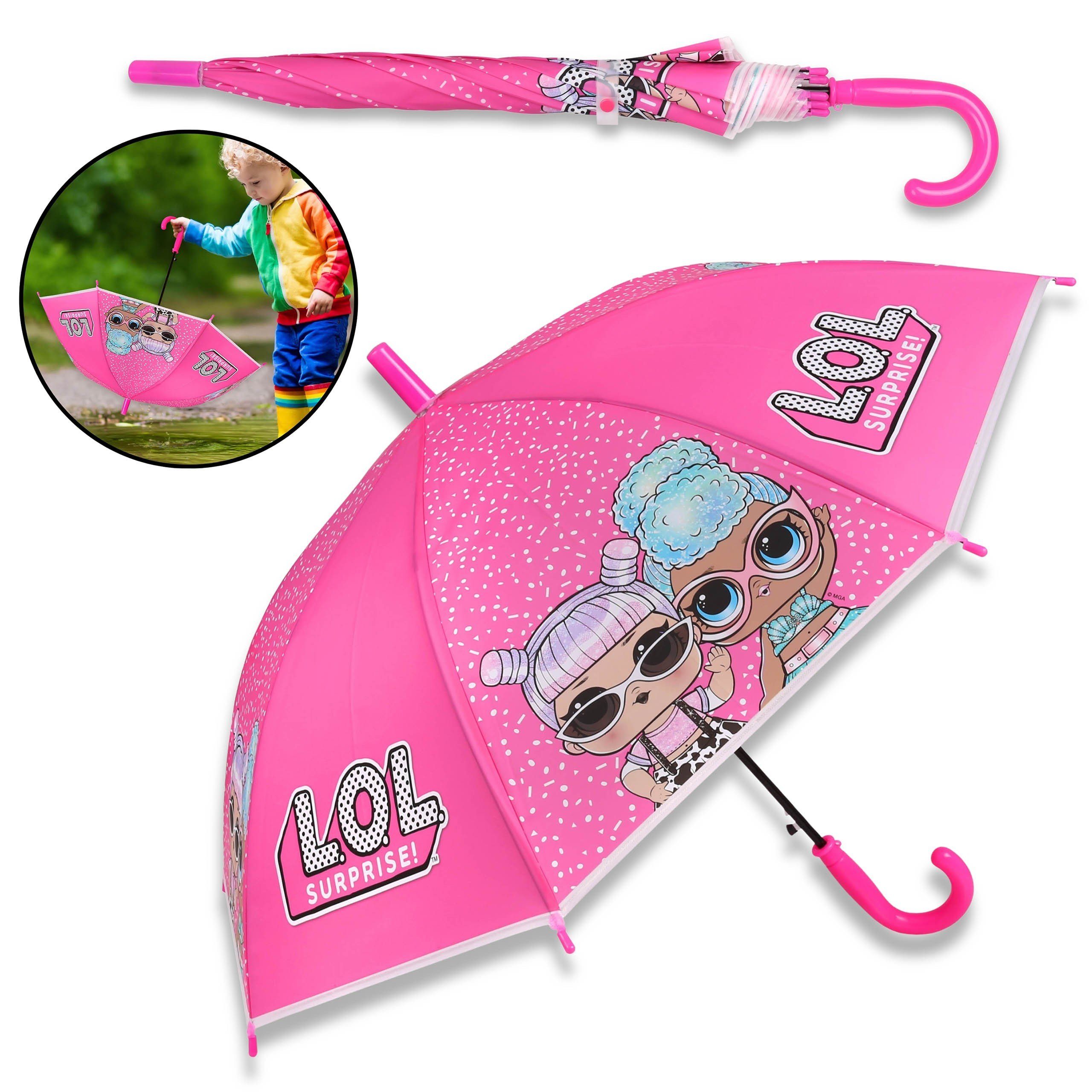 Sarcia.eu Stockregenschirm Pinker Regenschirm mit L.O.L. SURPRISE Püppchen