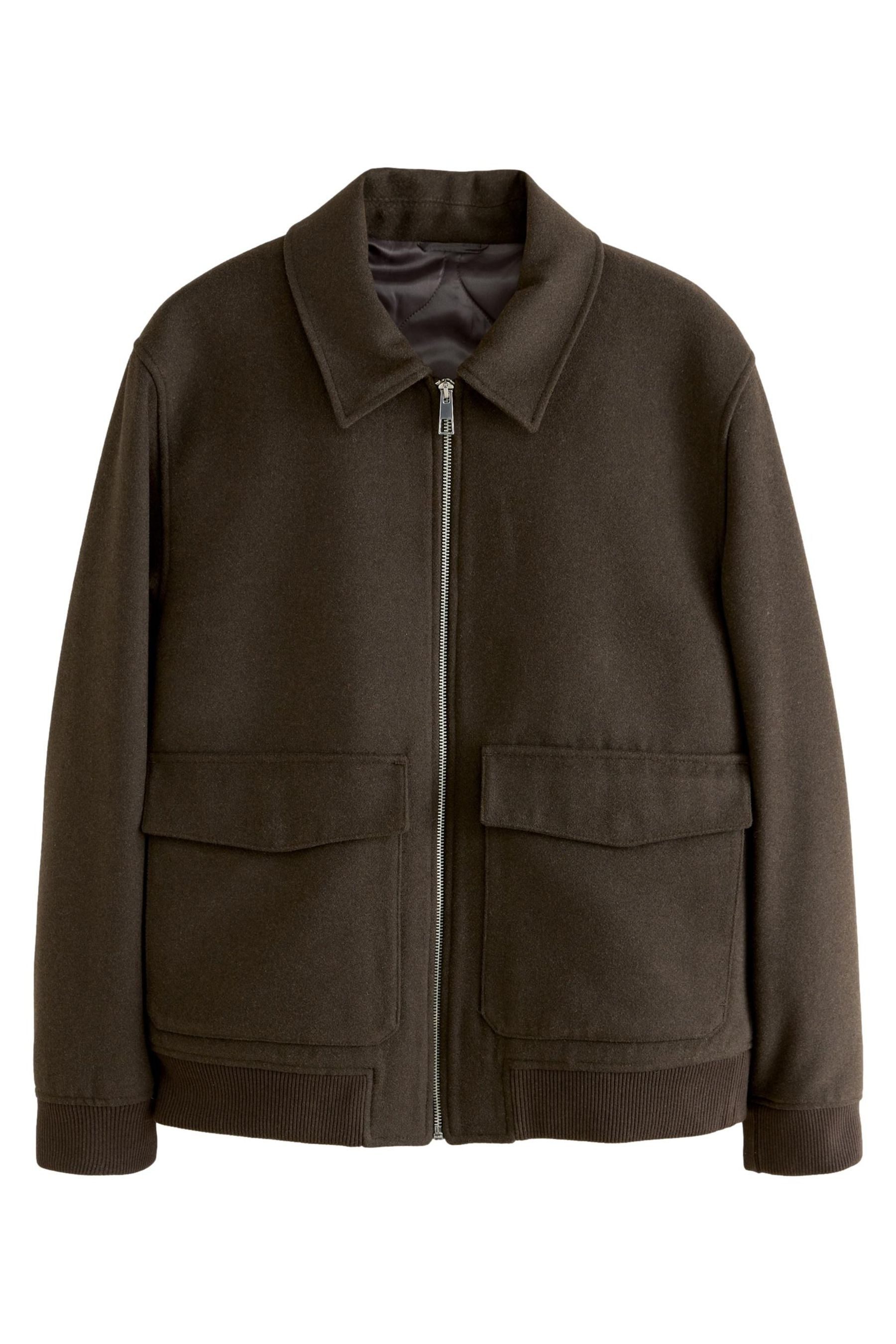 Hemdjacke Wattierte Hemdjacke mit Wolle und Reißverschluss