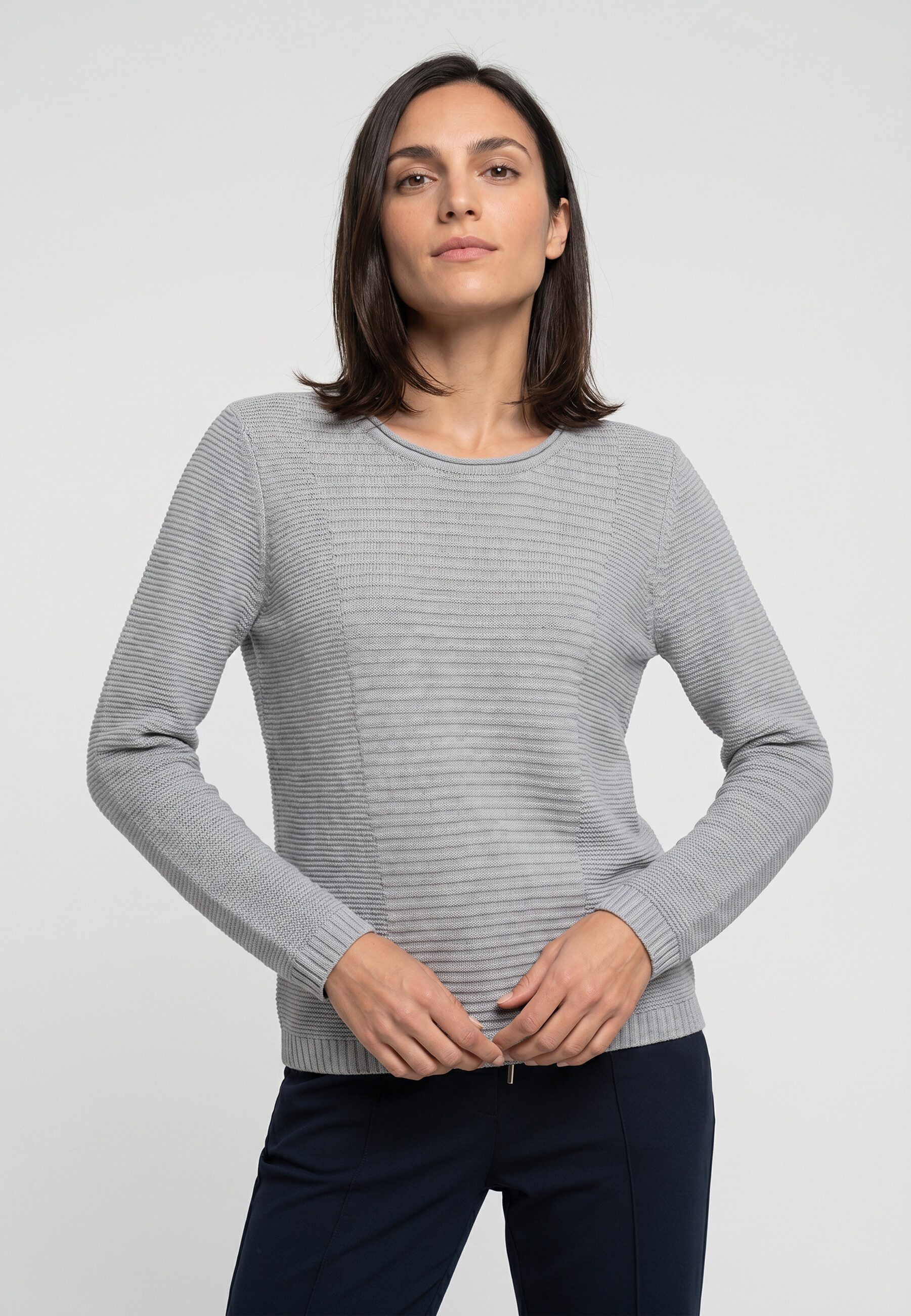 Olsen Strickpullover Pullover mit Strukturstrick