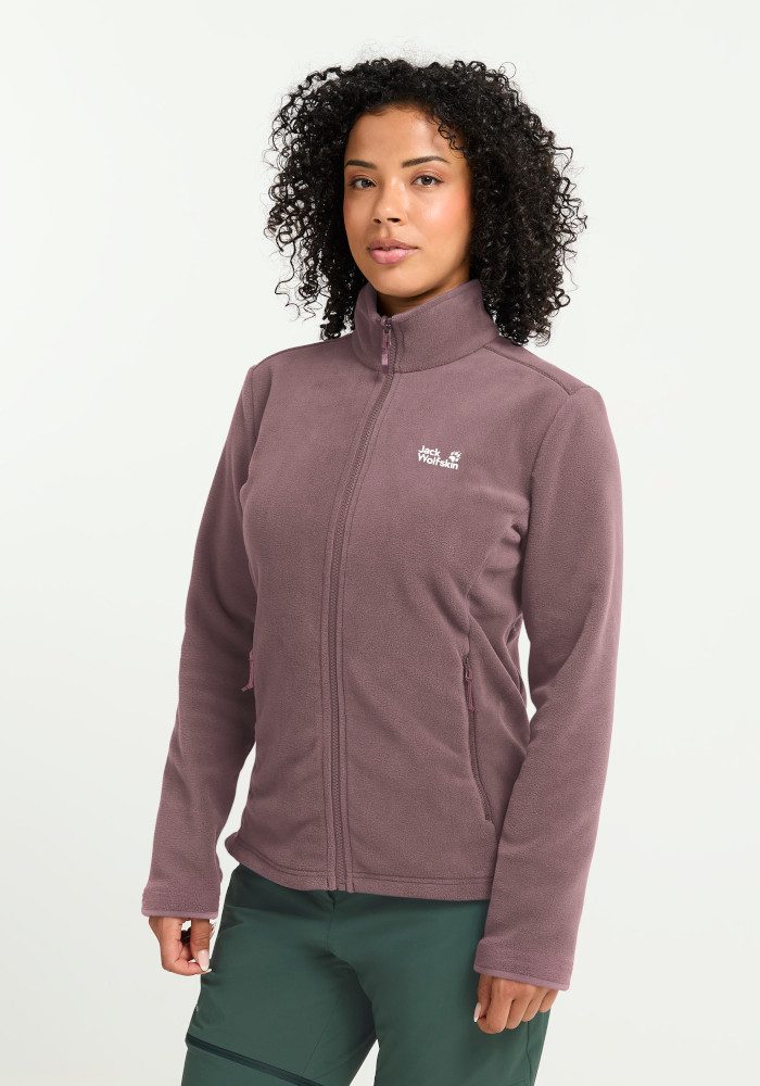 Jack Wolfskin Fleecejacke TAUNUS 200 FZ W als sportlicher Midlayer, für Wandern und Freizeit, wärmend
