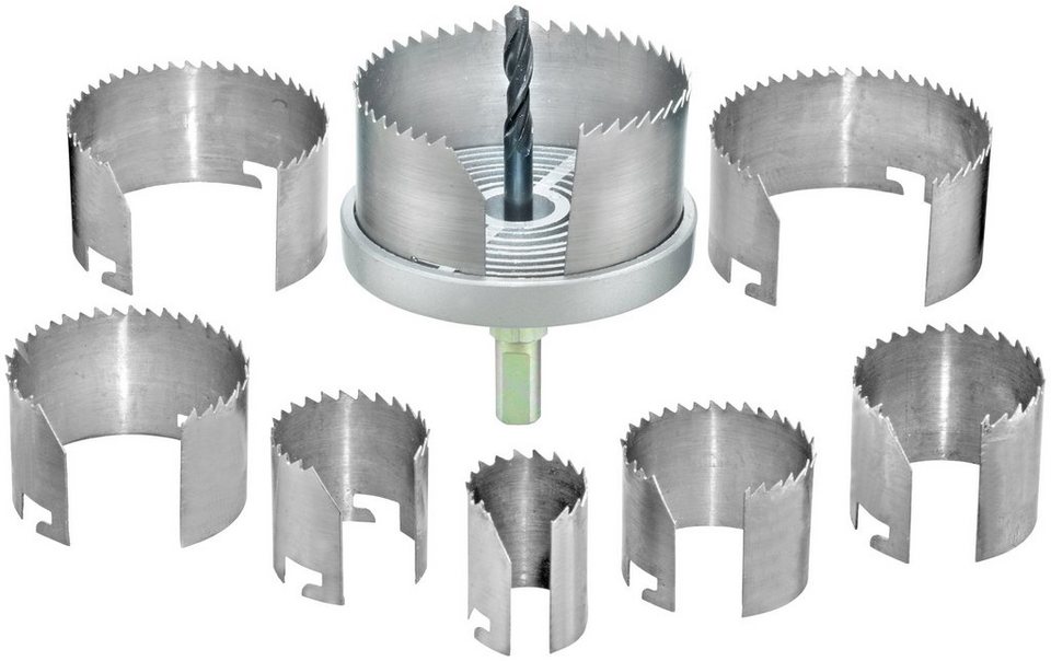Connex Lochsäge 25-68 mm, Set, für Rohrdurchführungen,  Ventilationsinstallationen + Hohllochbohrungen
