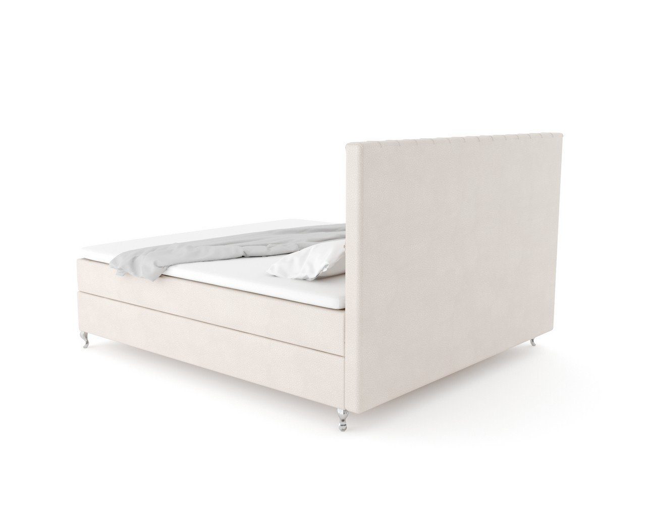 Sofa Dreams Boxspringbett Vanaveral (Designerbett Bett, 6 Teile), Bett in Kunstleder oder Samtstoff, Matratze, Topper, mehrere Liegemaße
