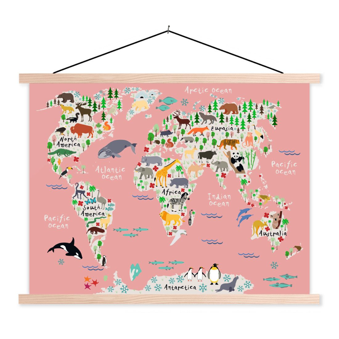MuchoWow Poster Weltkarte - Kinder - günstig online kaufen