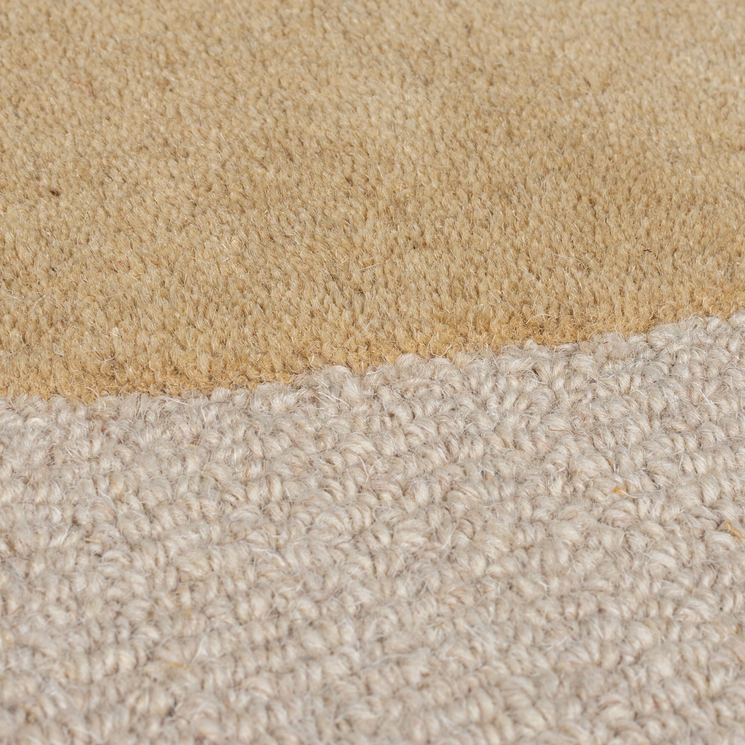 FLAIR RUGS Wollteppich Glow, gemustert & modern, rechteckig, Höhe: 8 mm, fußbodenheizungsgeeignet, mit Hoch-Tief-Effekt