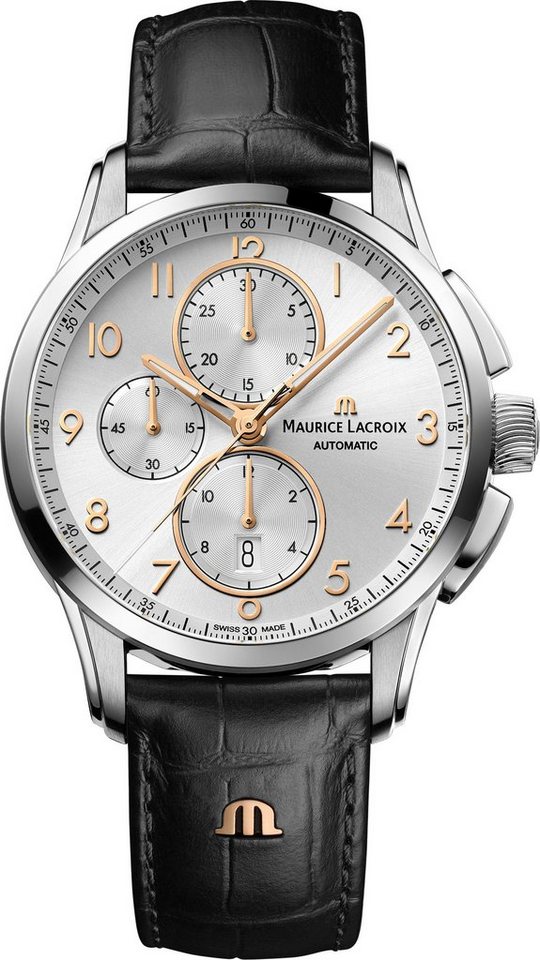 MAURICE LACROIX Chronograph Pontos Chronograph Date, PT6388-SS001-220-2,  Automatik, Swiss Made