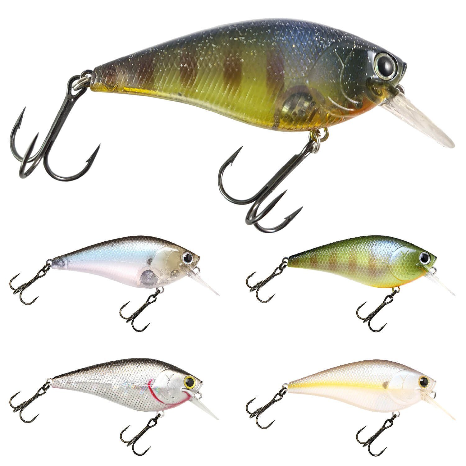 Craft BDS BE Craft Fat Gill Crankbait, Kunstköder (1-St) Lucky Flake CB 3 Lucky Flake