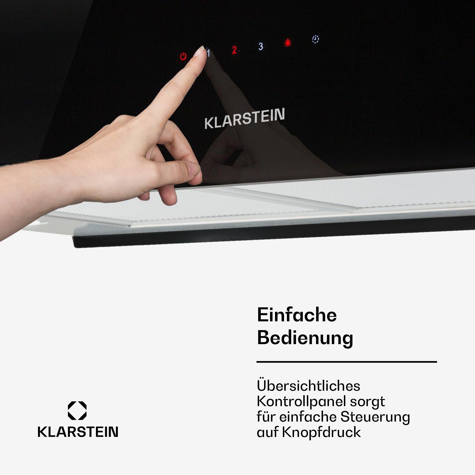 Klarstein Deckenhaube Kronleuchter XL Abzugshaube Insel Abluft Umluft Haube Dunstabzug Dunstabzugshaube – Bild 5 von 5