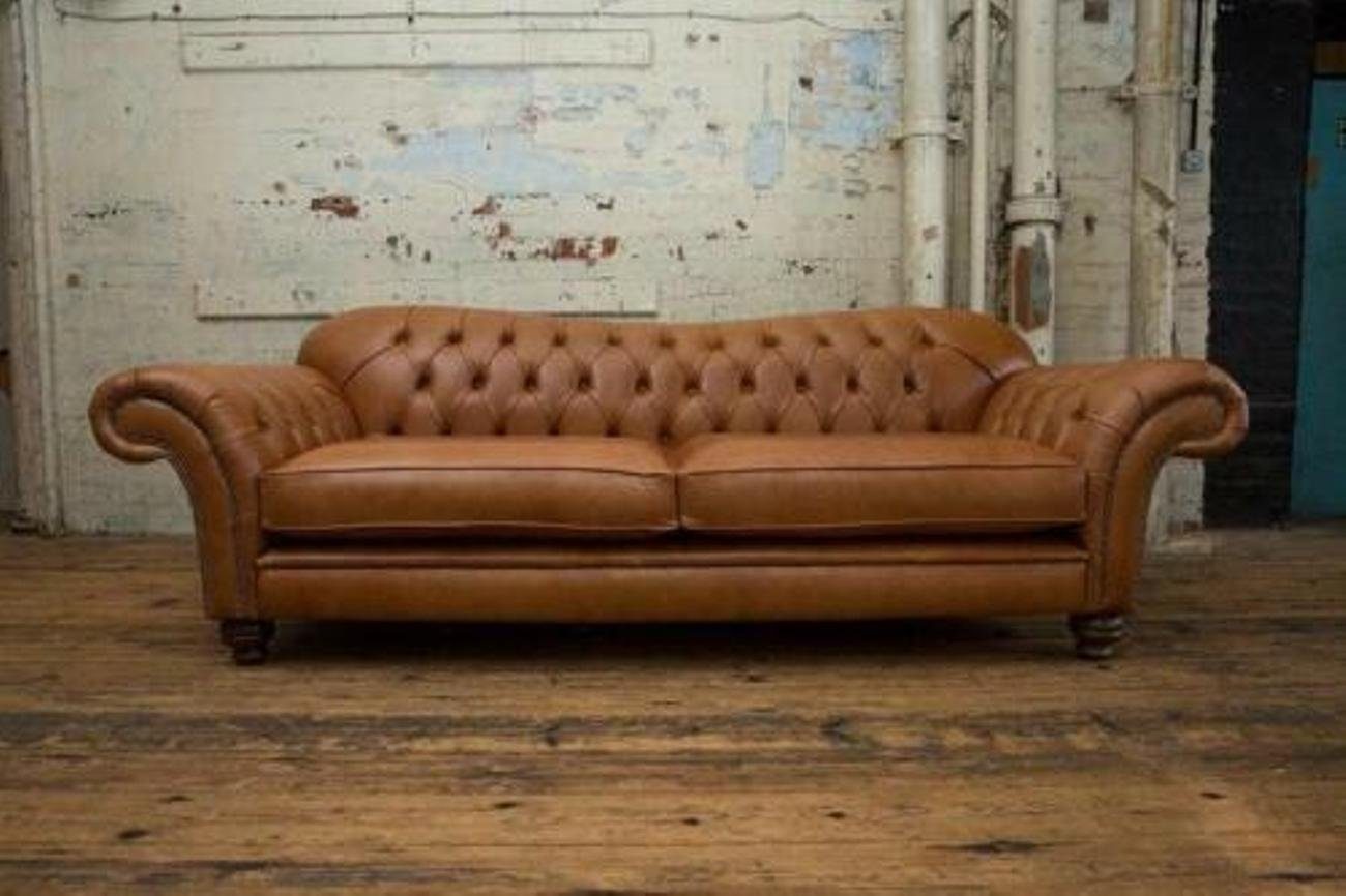 JVmoebel 3-Sitzer Klassische Chesterfield Leder Couch Sofa 3 Sitzer Sitz Couchen Sofas