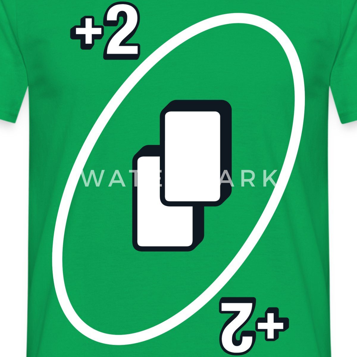 Spreadshirt T-Shirt UNO Karten Kostüm +2 Zwei-Ziehen-Karte Männer T-Shirt ( günstig online kaufen