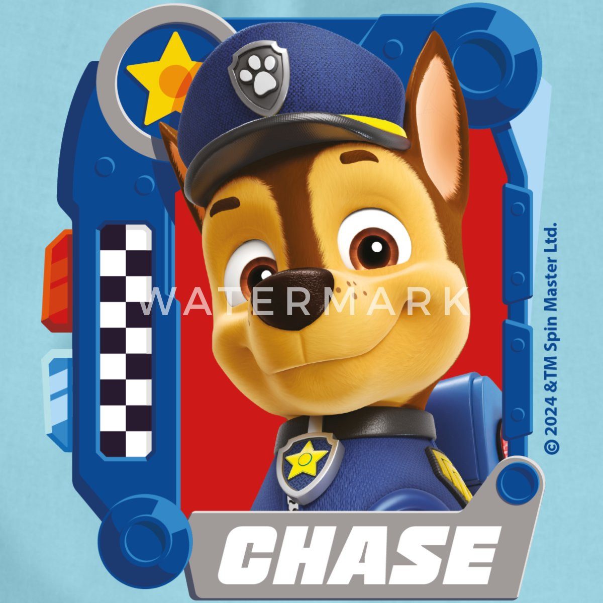 Spreadshirt Turnbeutel Paw Patrol Chase Charakterdesign Turnbeutel (1-tlg)