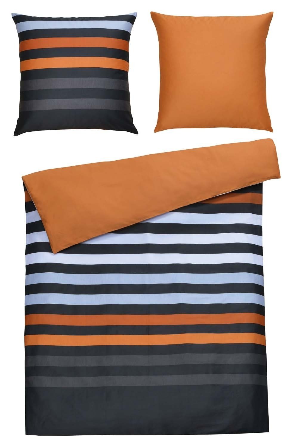 casa NOVA Bettwäsche MAJA, Wendebettwäsche, Orange, günstig online kaufen