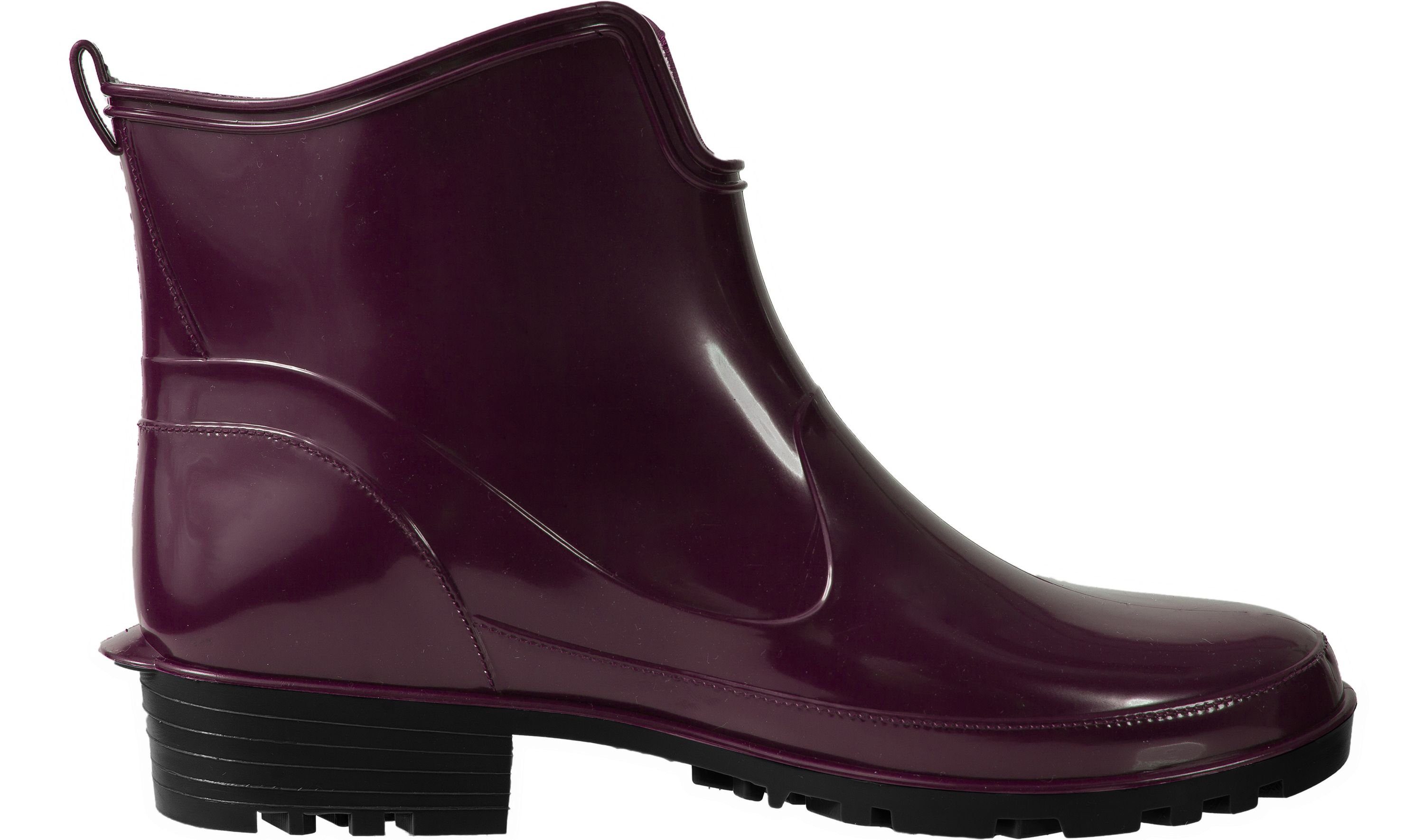 Ladeheid Gummistiefeletten LA-930 kurze Boots für Frauen Gummistiefel Damen wasserfest und bequem
