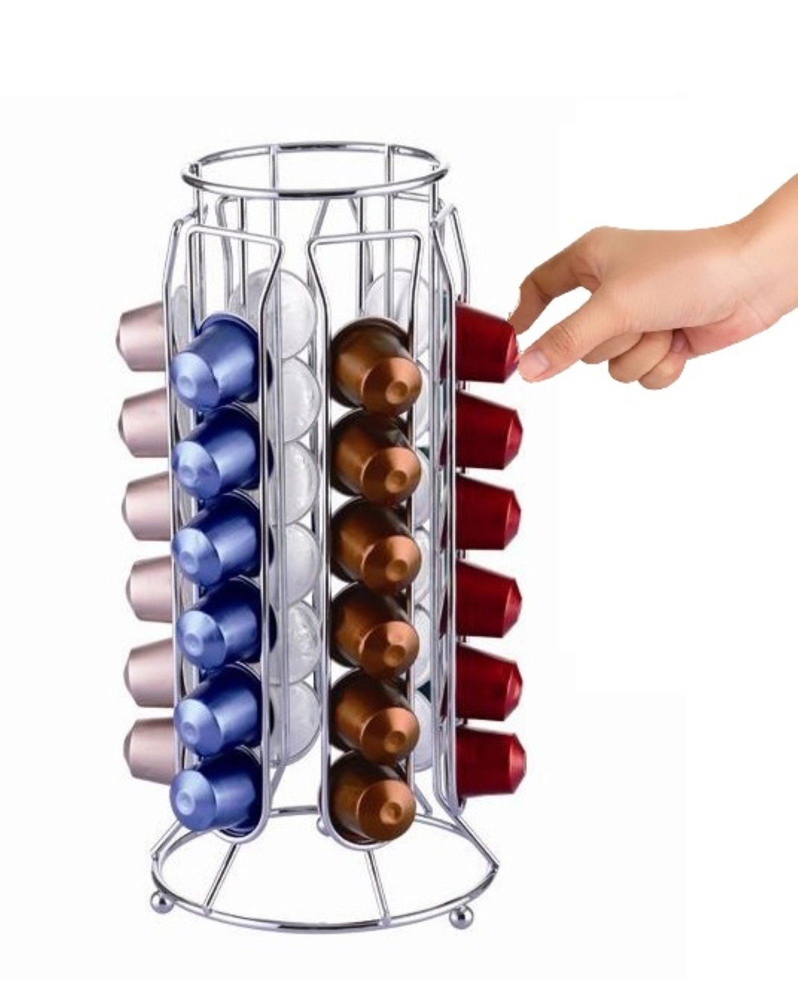 Kapselhalter Kaffeekapsel Ständer für 36 Kapseln kompatibel mit Nespresso