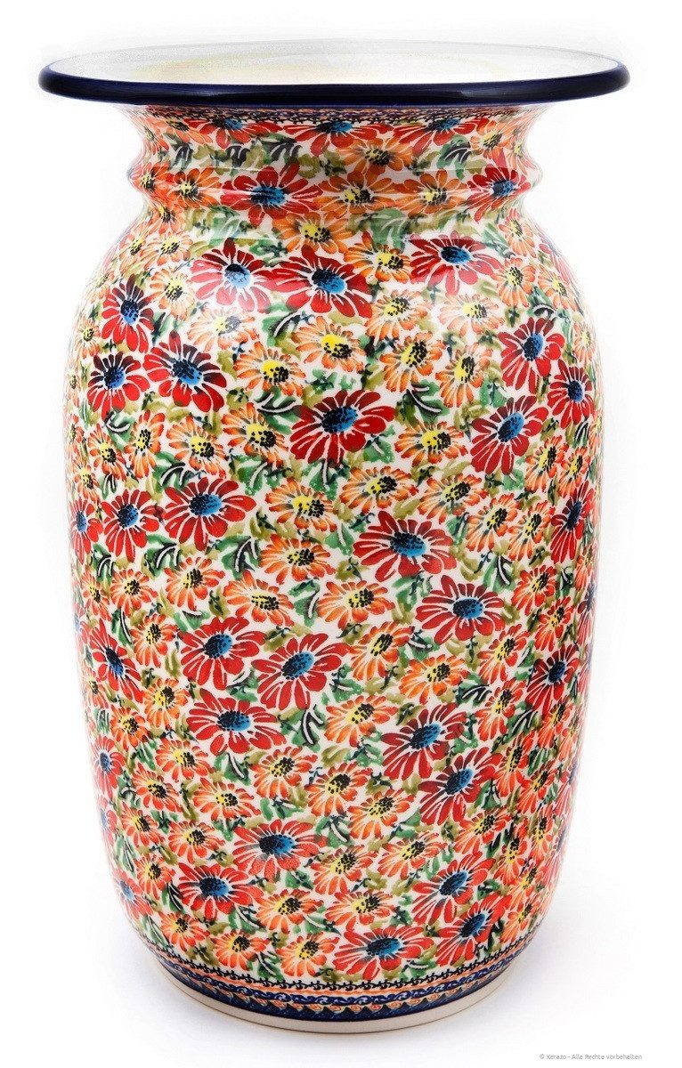 Bunzlauer Keramik Bodenvase Bunzlauer Keramik 18L Bodenvase "Isabella" Ø26xH39cm Blumenvase ART312