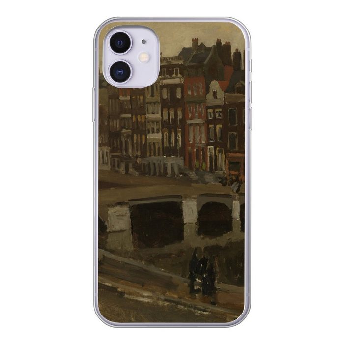 MuchoWow Handyhülle Das Rokin in Amsterdam - Gemälde von George Hendrik Breitner Handyhülle Apple iPhone 11 Smartphone-Bumper Print Handy
