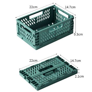 Daisred Aufbewahrungskorb Aufbewahrungskorb, Stapelbare Kisten, Aufbewahrungs Klappbox
