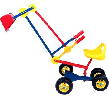 Spielwerk Spielzeug-Bagger, 360° Radius Schwenk- und Greiffunktion bis 50kg Sandkasten